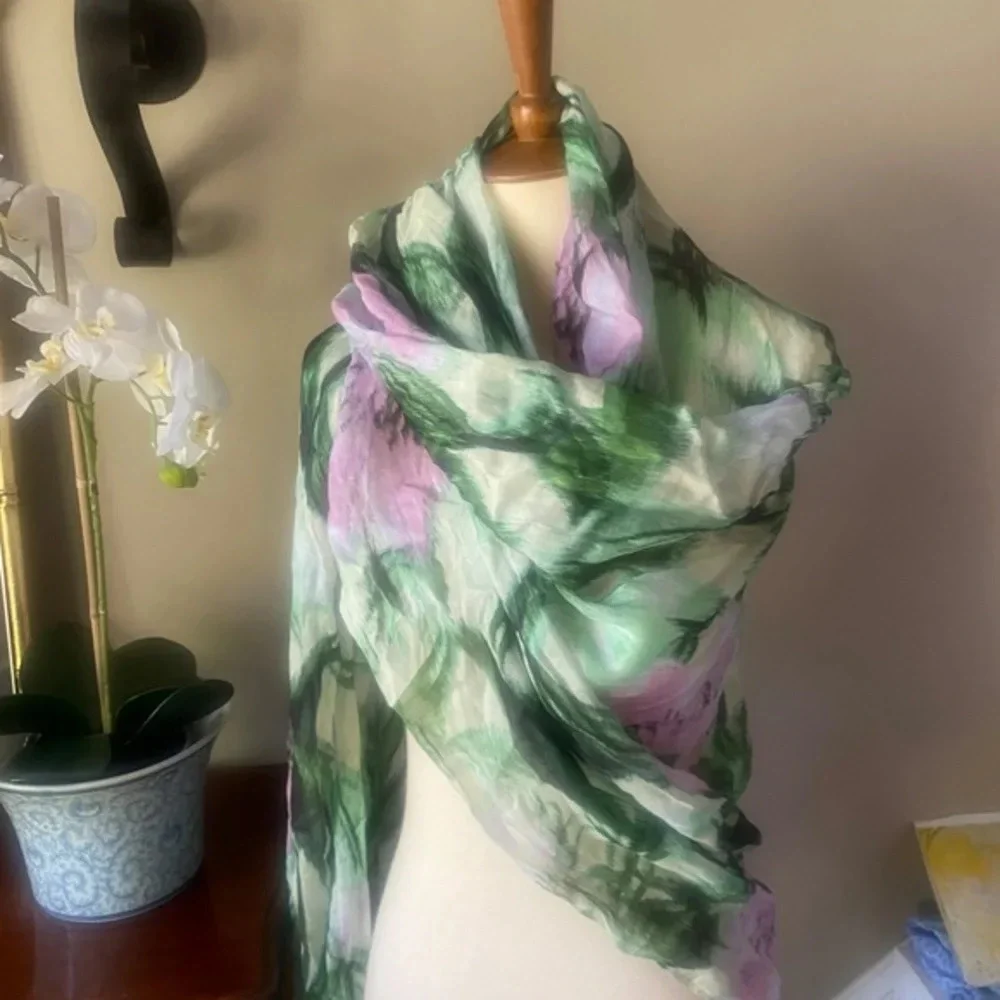 NWT Anthropologie Oversized Floral Scarf or Beach Wrap